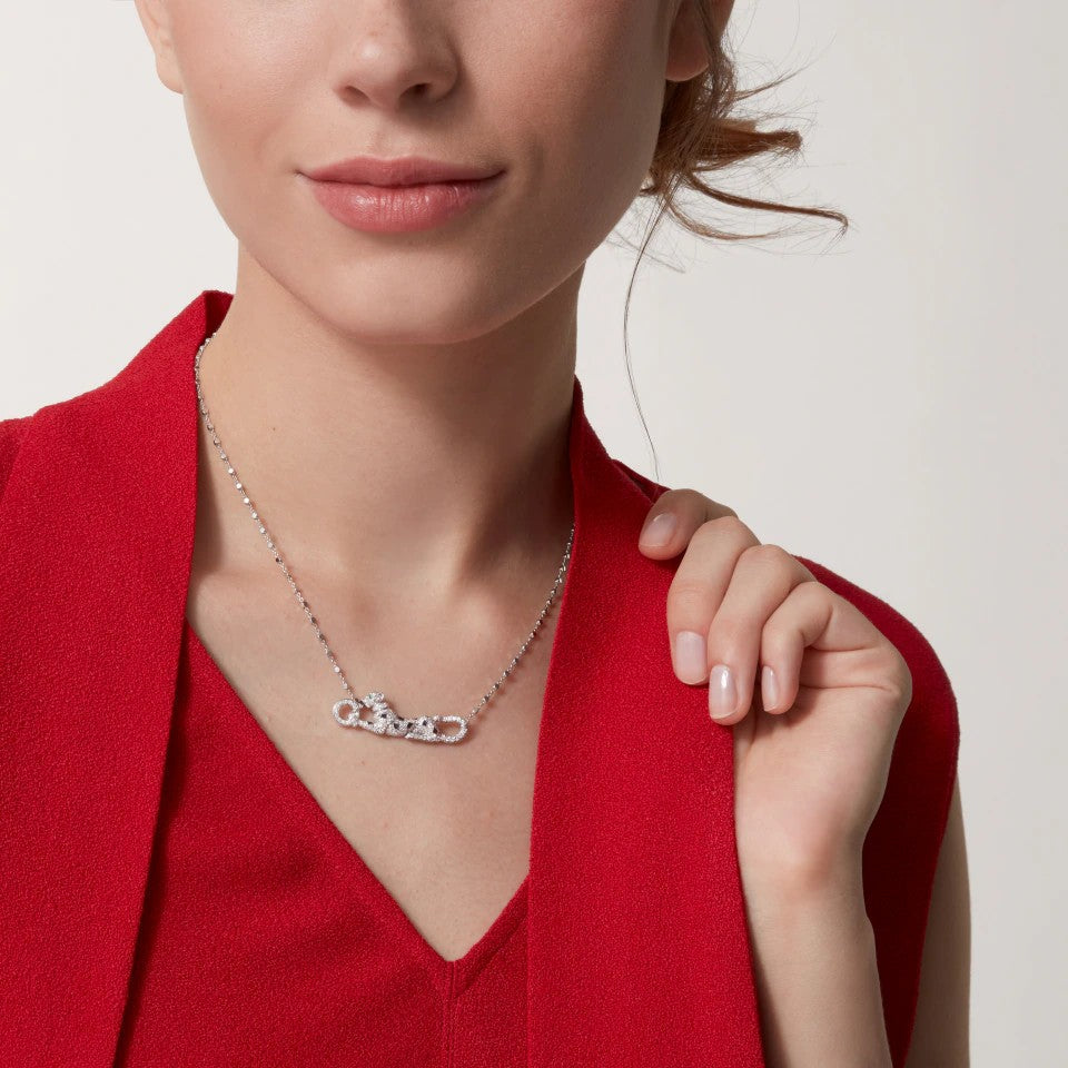 [Rose Tomorrow]PANTHERE PAVED DIAMOND NECKLACE
