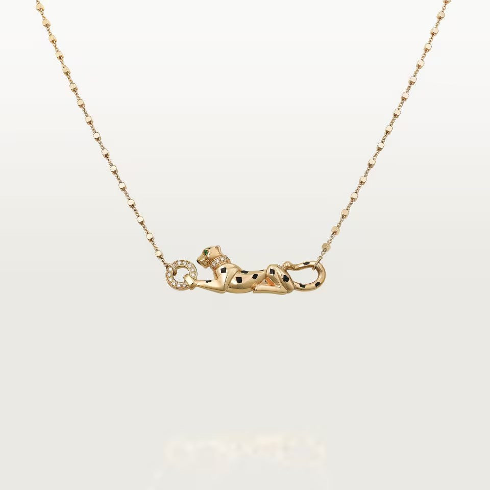 [Rose Tomorrow]PANTHERE FULL DIAMOND NECKLACE