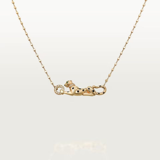 [Rose Tomorrow]PANTHERE FULL DIAMOND NECKLACE
