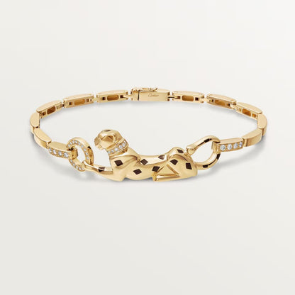 [Rose Tomorrow]PANTHERE HALF DIAMOND ON CHAIN BRACELET