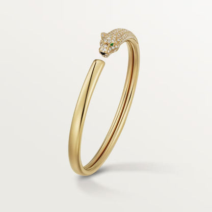 [Rose Tomorrow]PANTHERE HALF DIAMOND OPEN BRACELET