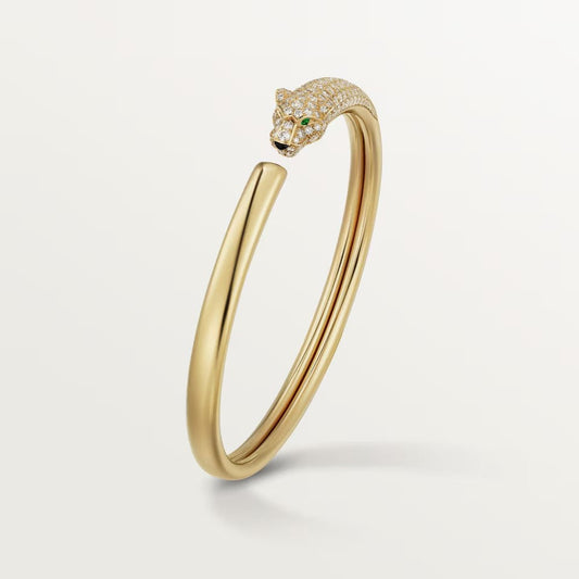 [Rose Tomorrow]PANTHERE HALF DIAMOND OPEN BRACELET