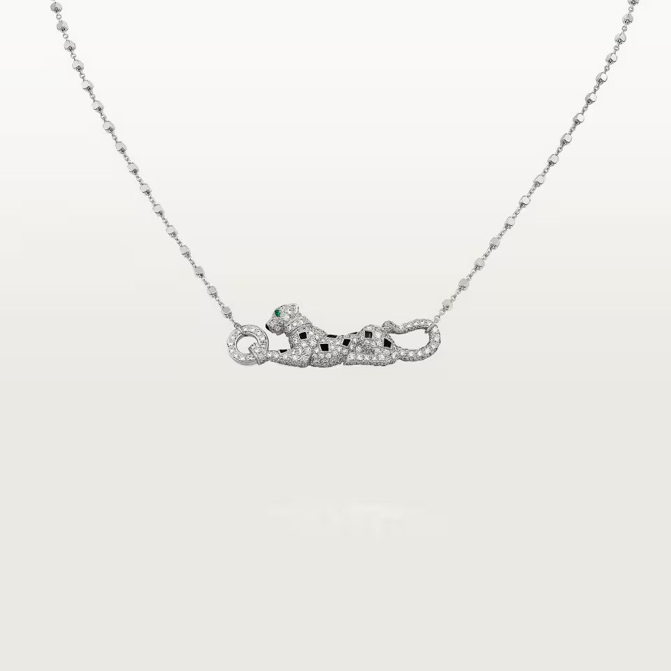 [Rose Tomorrow]PANTHERE PAVED DIAMOND NECKLACE