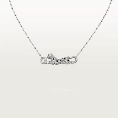 [Rose Tomorrow]PANTHERE PAVED DIAMOND NECKLACE