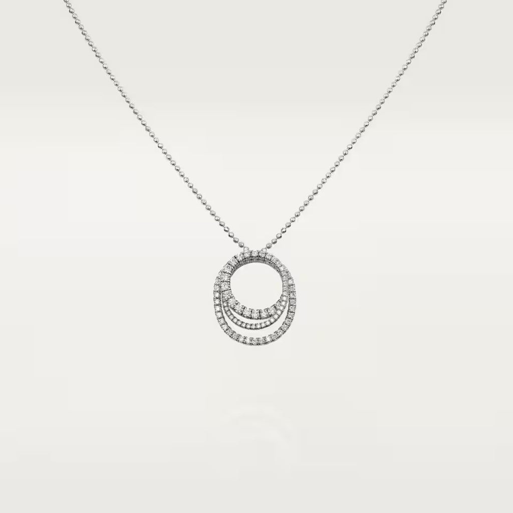 [Rose Tomorrow]ETINCELLE  FULL DIAMOND NECKLACE