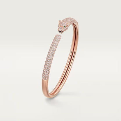 [Rose Tomorrow]PANTHERE FULL DIAMOND OPEN BRACELET