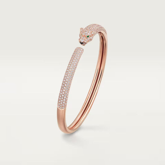 [Rose Tomorrow]PANTHERE FULL DIAMOND OPEN BRACELET
