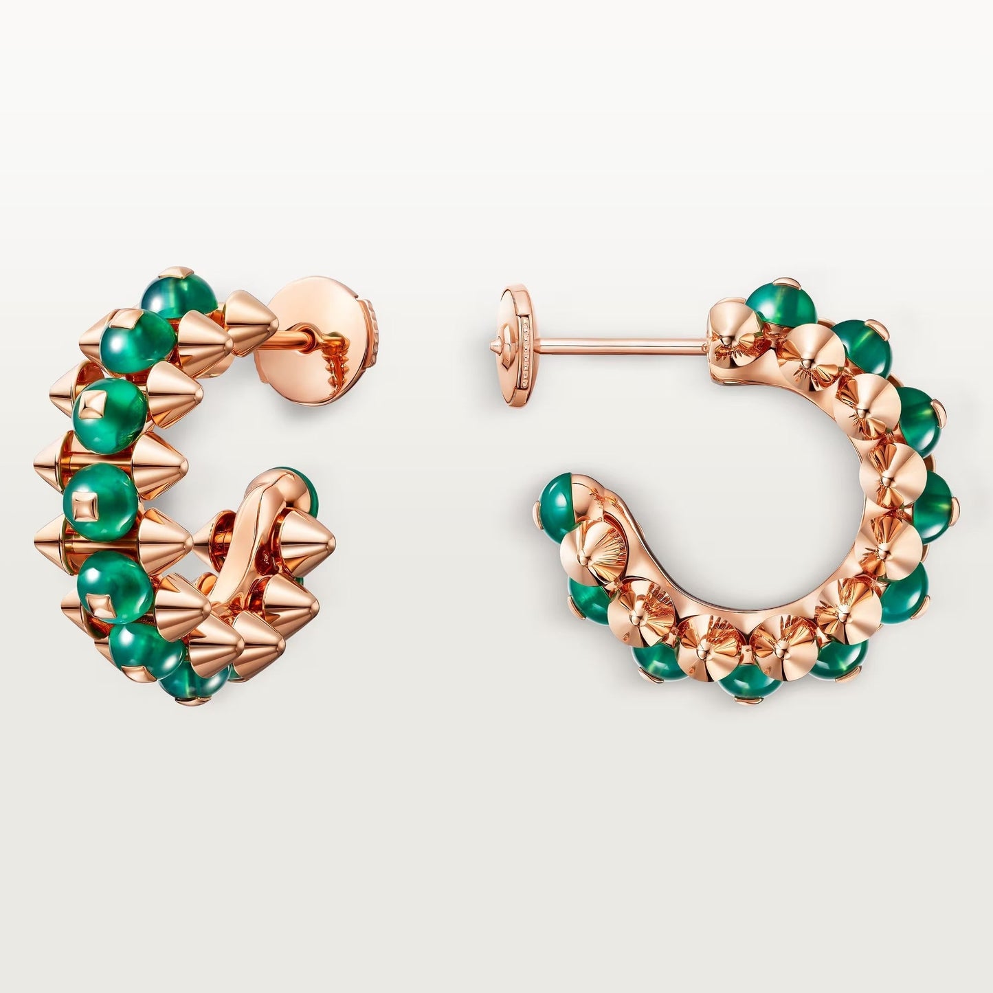 [Rose Tomorrow]CLASH 7.9MM AGATE CHALCEDONY EARRINGS