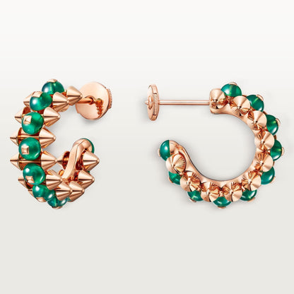 [Rose Tomorrow]CLASH 7.9MM AGATE CHALCEDONY EARRINGS