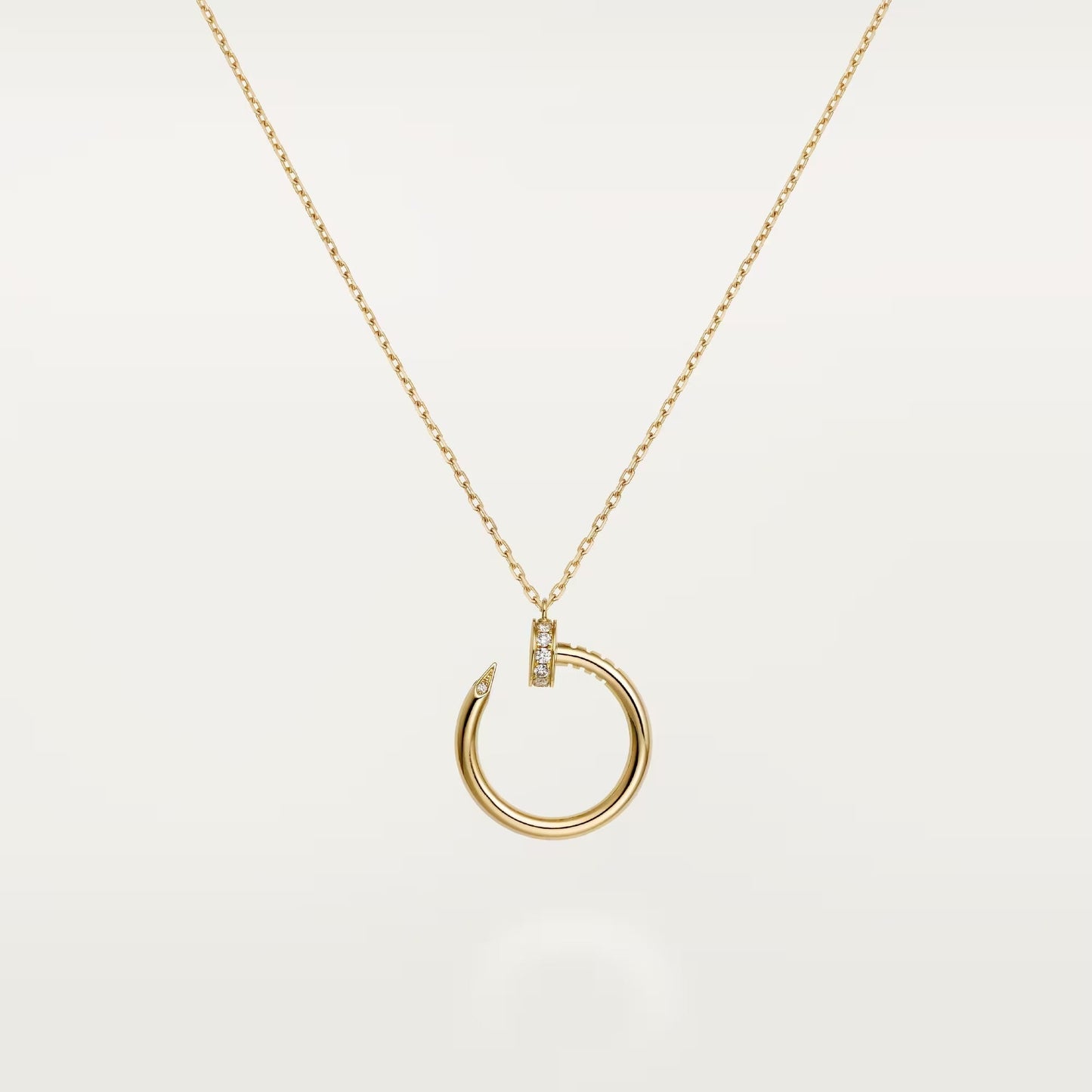 [Rose Tomorrow]JUSTE NECKLACE HALF DIAMOND