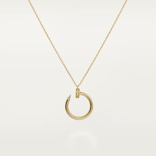 [Rose Tomorrow]JUSTE NECKLACE HALF DIAMOND