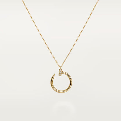 [Rose Tomorrow]JUSTE NECKLACE HALF DIAMOND