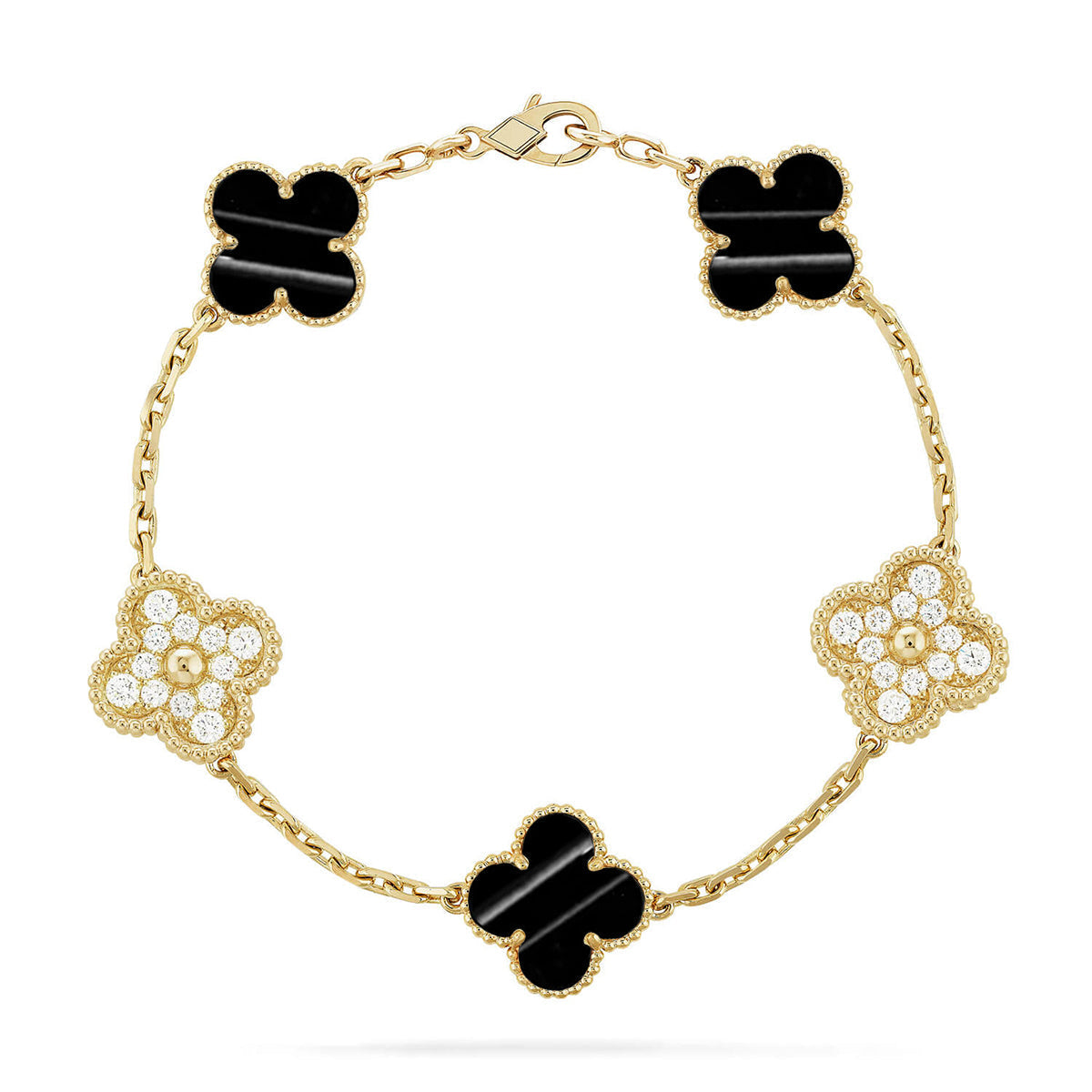 [Rose Tomorrow] CLOVER 5 MOTIF PULSAR STONE BRACELET COLLECTION