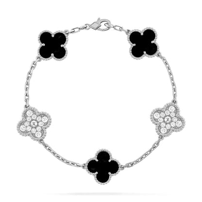 [Rose Tomorrow] CLOVER 5 MOTIF ONYXS BRACELET COLLECTION