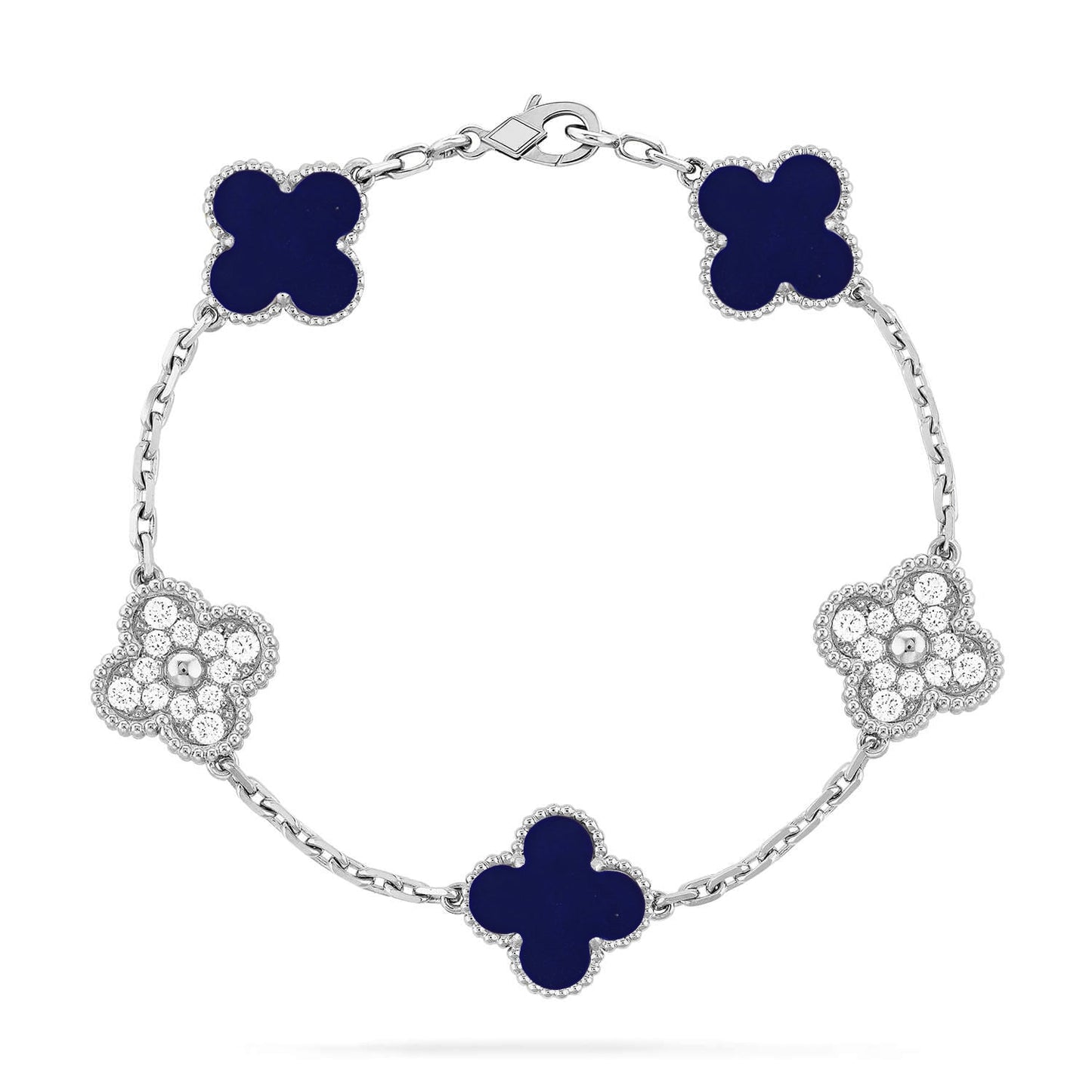 [Rose Tomorrow]CLOVER 5 MOTIF LAPIS LAZULI BRACELET COLLECTION