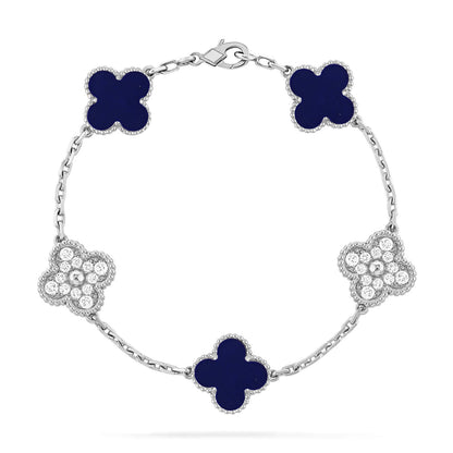 [Rose Tomorrow]CLOVER 5 MOTIF LAPIS LAZULI BRACELET COLLECTION
