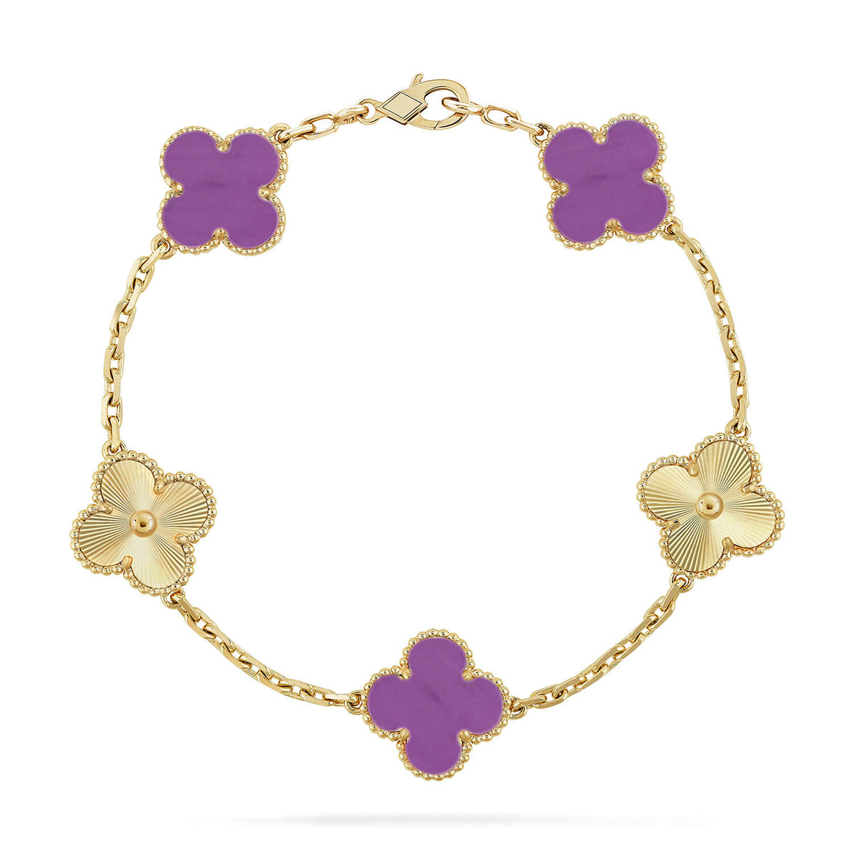 [Rose Tomorrow] CLOVER 5 MOTIF VIOLET BRACELET COLLECTION