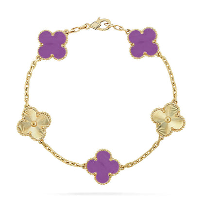 [Rose Tomorrow] CLOVER 5 MOTIF VIOLET BRACELET COLLECTION
