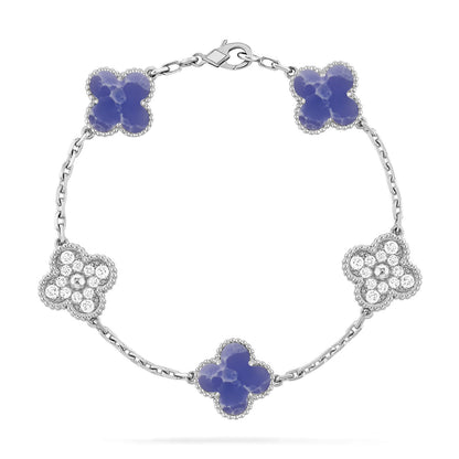 [Rose Tomorrow]CLOVER 5 MOTIF BLUE VEINS BRACELET COLLECTION