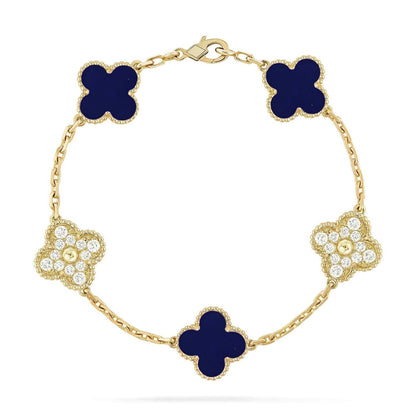 [Rose Tomorrow]CLOVER 5 MOTIF LAPIS LAZULI BRACELET COLLECTION