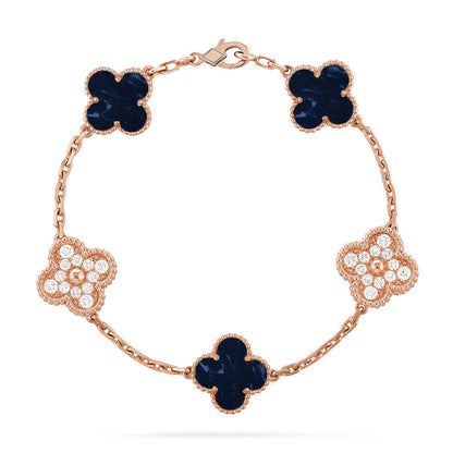 [Rose Tomorrow]CLOVER 5 MOTIF PIETERSITE BRACELET COLLECTION