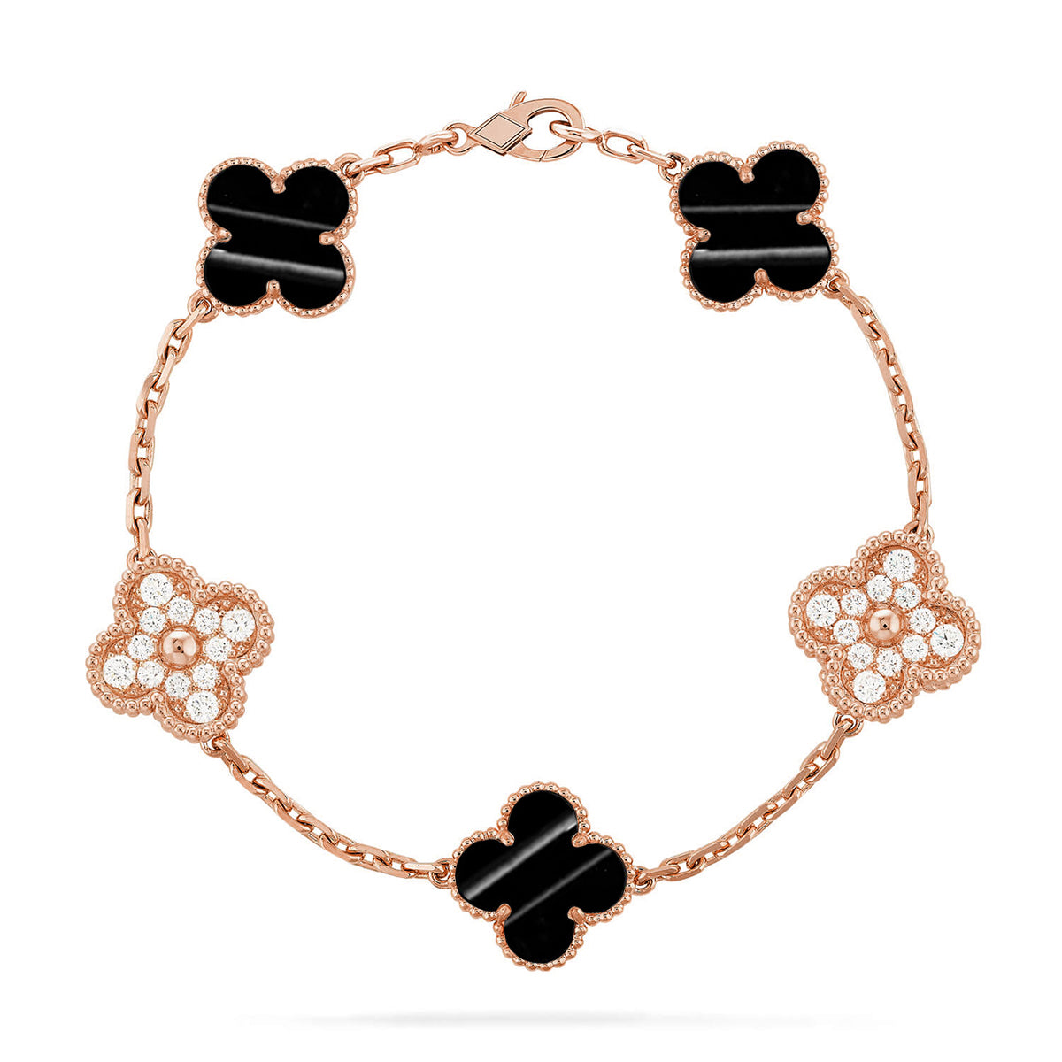 [Rose Tomorrow] CLOVER 5 MOTIF PULSAR STONE BRACELET COLLECTION