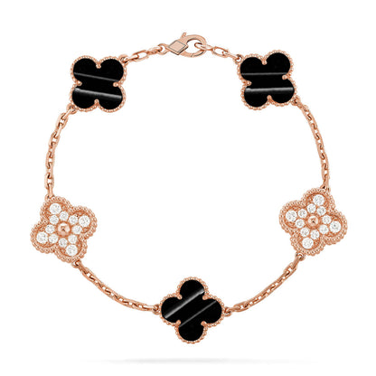 [Rose Tomorrow] CLOVER 5 MOTIF PULSAR STONE BRACELET COLLECTION