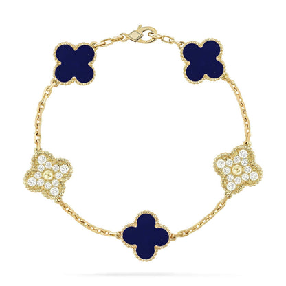 [Rose Tomorrow]CLOVER 5 MOTIF LAPIS LAZULI BRACELET COLLECTION
