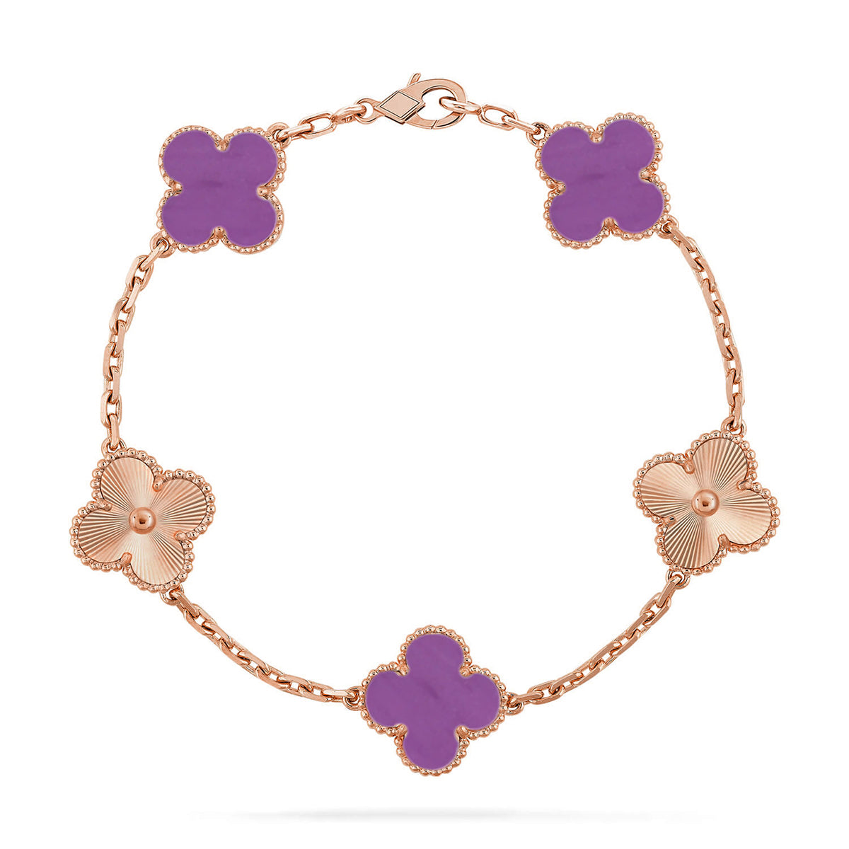 [Rose Tomorrow] CLOVER 5 MOTIF VIOLET BRACELET COLLECTION