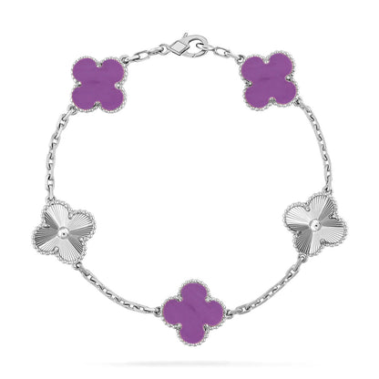 [Rose Tomorrow] CLOVER 5 MOTIF VIOLET BRACELET COLLECTION
