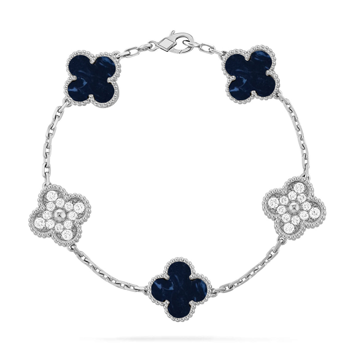 [Rose Tomorrow]CLOVER 5 MOTIF PIETERSITE BRACELET COLLECTION
