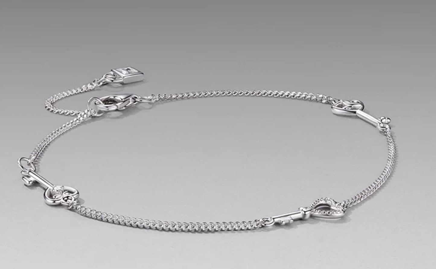 Platinum Key Bracelet