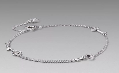 Platinum Key Bracelet