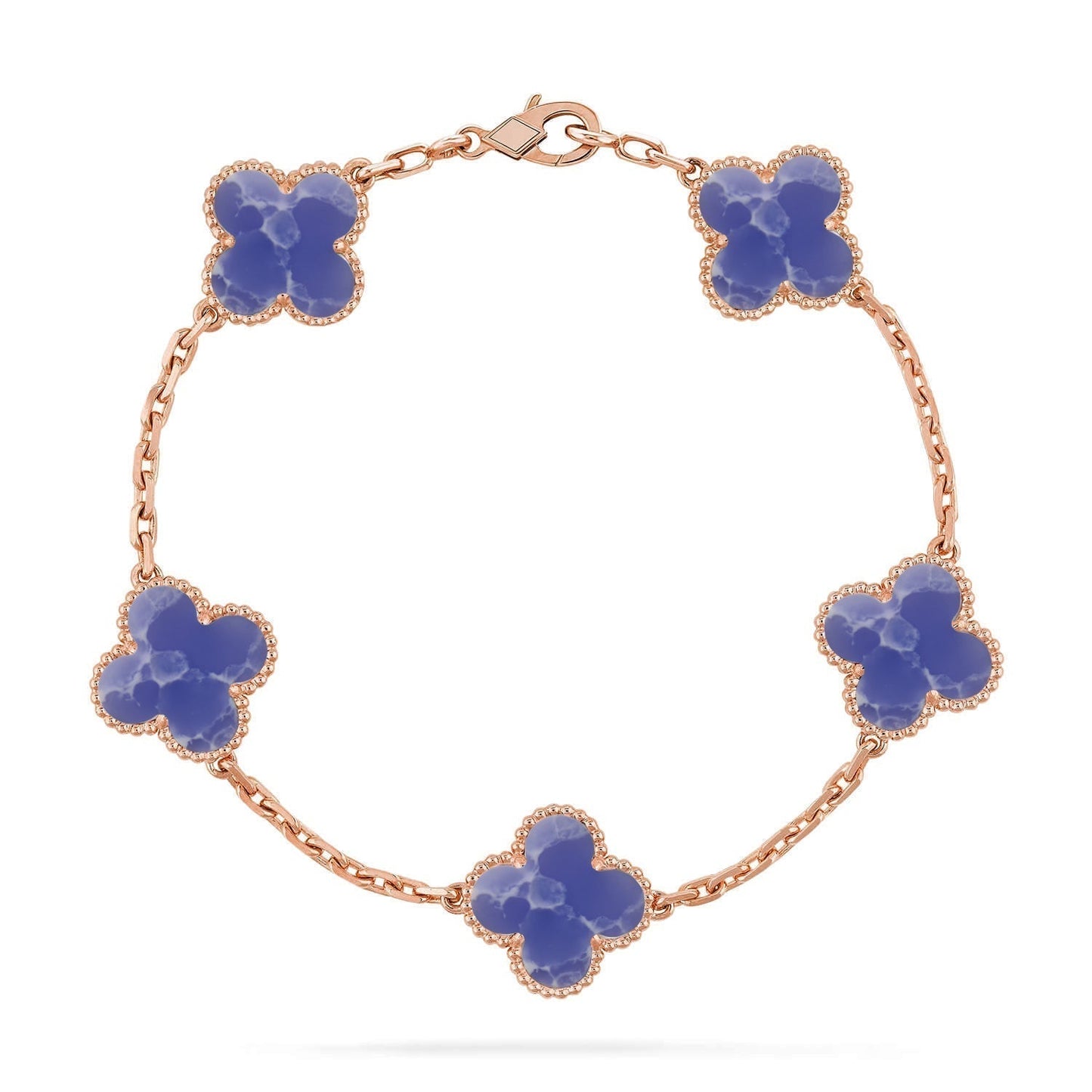 [Rose Tomorrow]CLOVER 5 MOTIF BLUE VEINS BRACELET COLLECTION