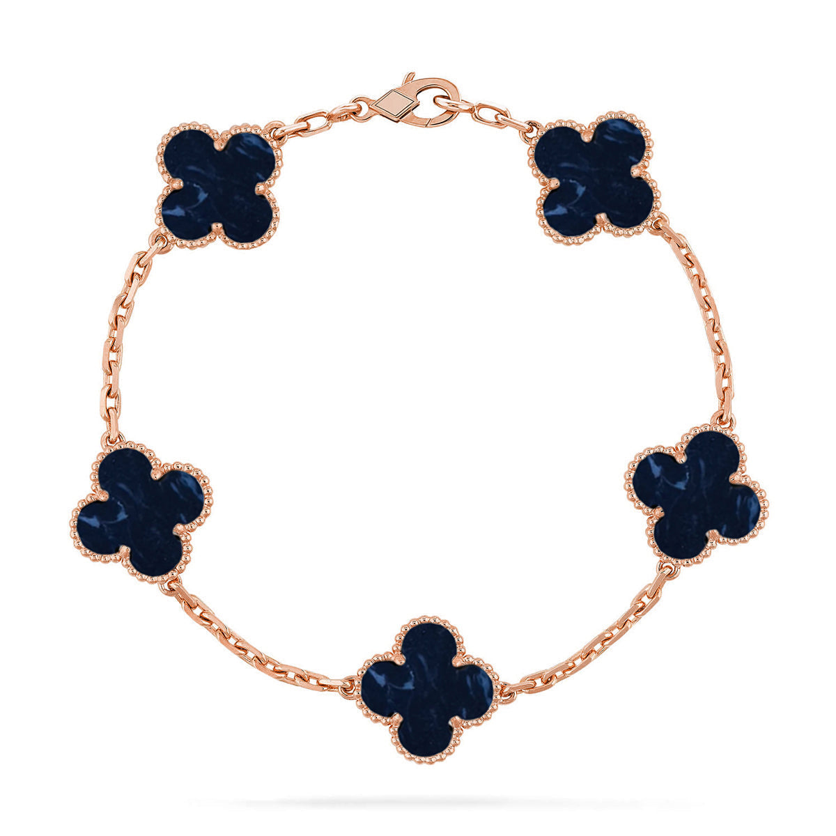 [Rose Tomorrow]CLOVER 5 MOTIF PIETERSITE BRACELET COLLECTION
