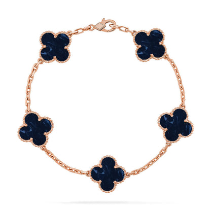 [Rose Tomorrow]CLOVER 5 MOTIF PIETERSITE BRACELET COLLECTION