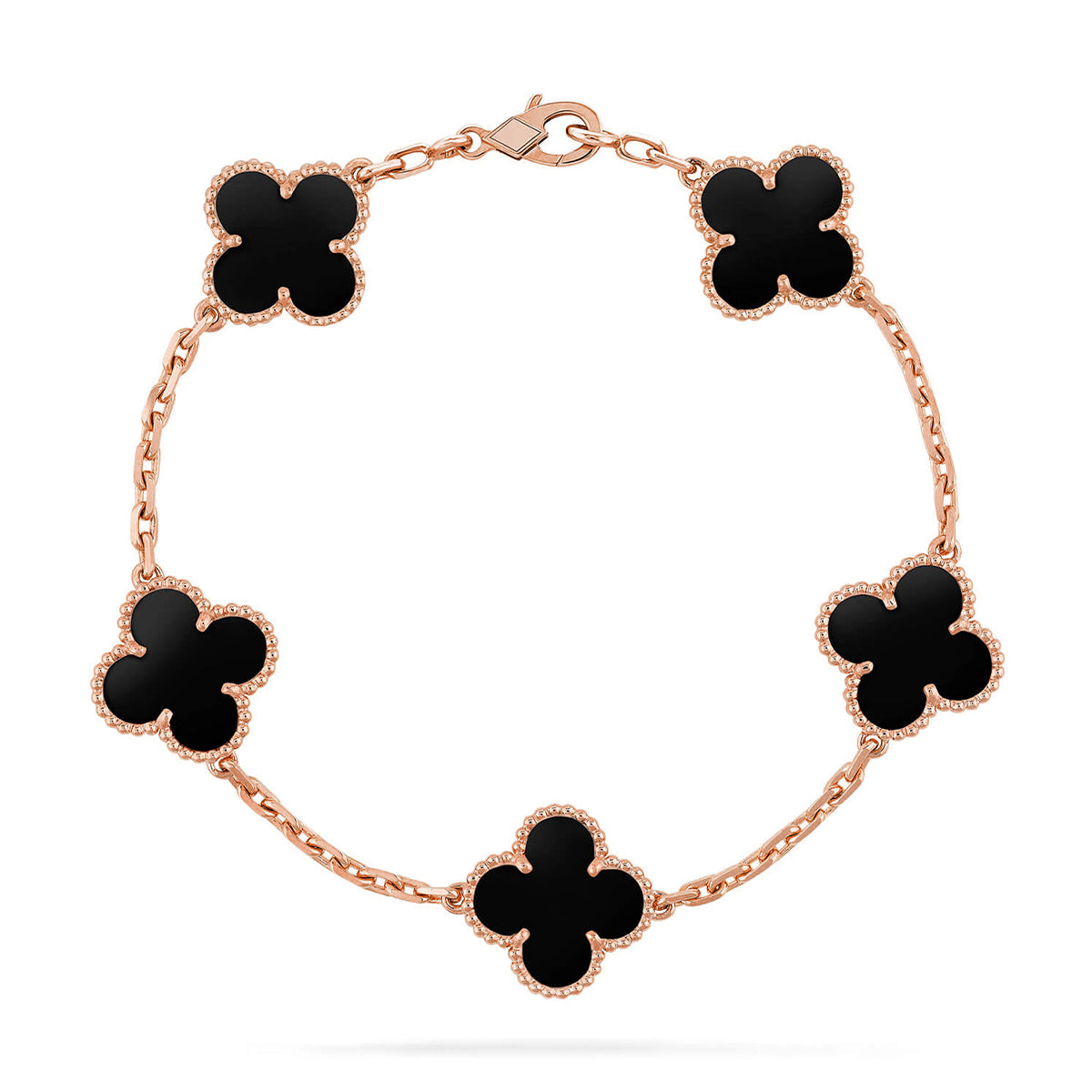[Rose Tomorrow] CLOVER 5 MOTIF ONYXS BRACELET COLLECTION