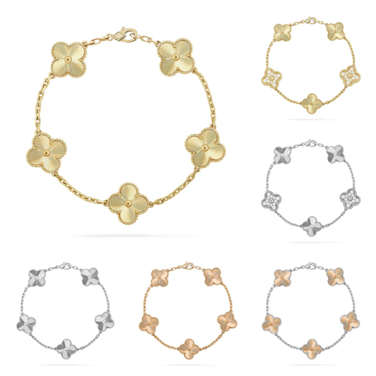 [Rose Tomorrow] CLOVER 5 MOTIF LASER BRACELET COLLECTION