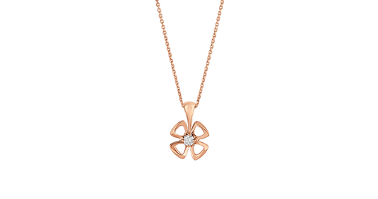 [Rose Tomorrow]FIOREVER NECKLACE DIAMOND CENTER