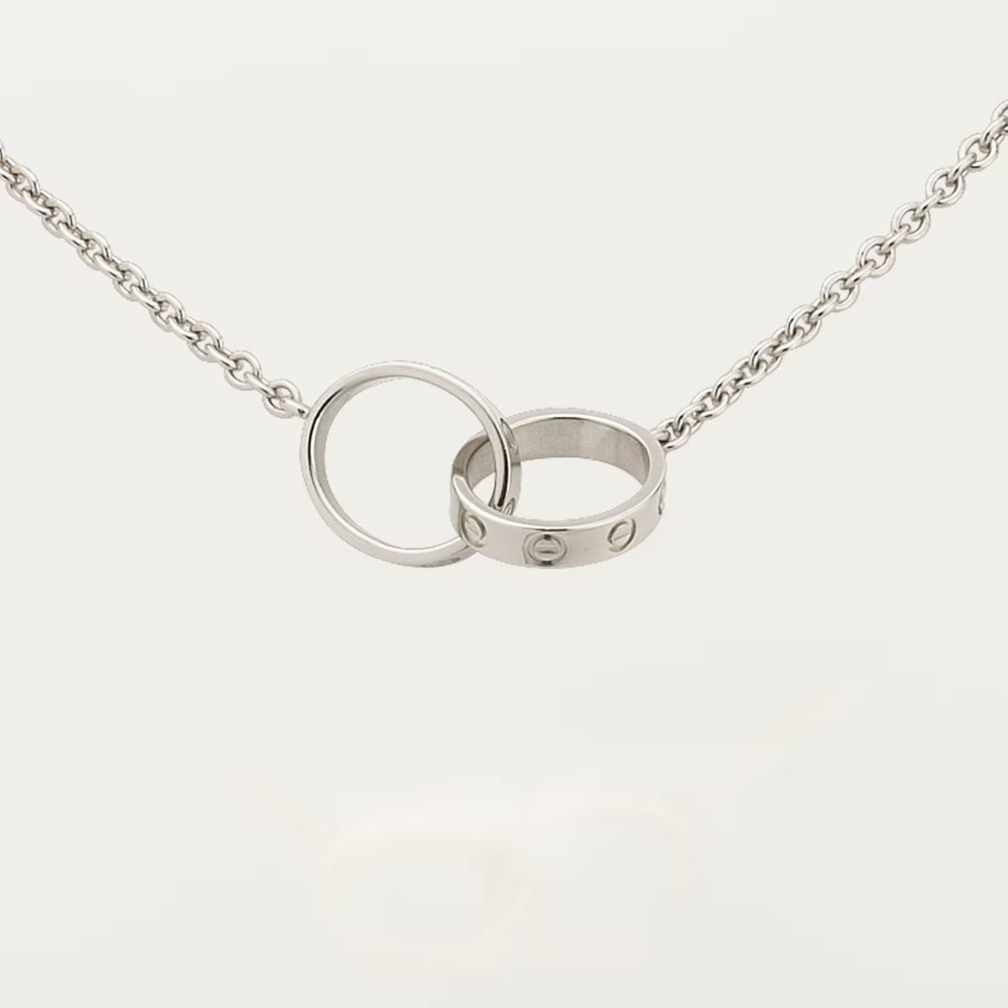 [Rose Tomorrow]LOVE DOUBLE RING NECKLACE