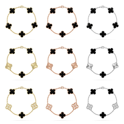 [Rose Tomorrow] CLOVER 5 MOTIF ONYXS BRACELET COLLECTION