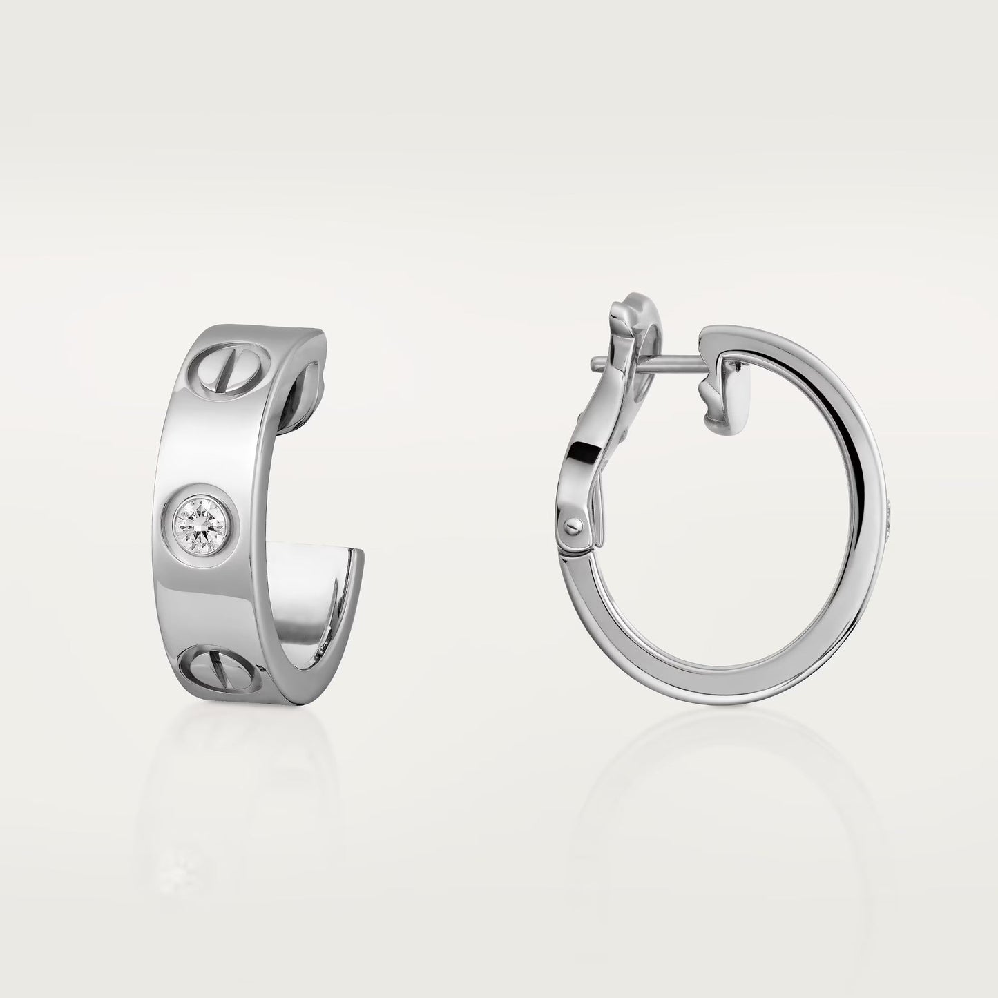 [Rose Tomorrow]LOVE EARRINGS 5.7MM 2 DIAMONDS