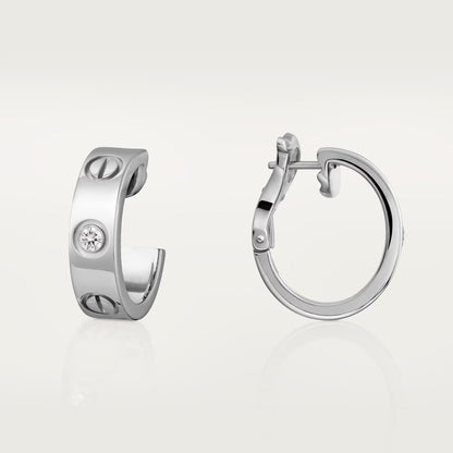 [Rose Tomorrow]LOVE EARRINGS 5.7MM 2 DIAMONDS