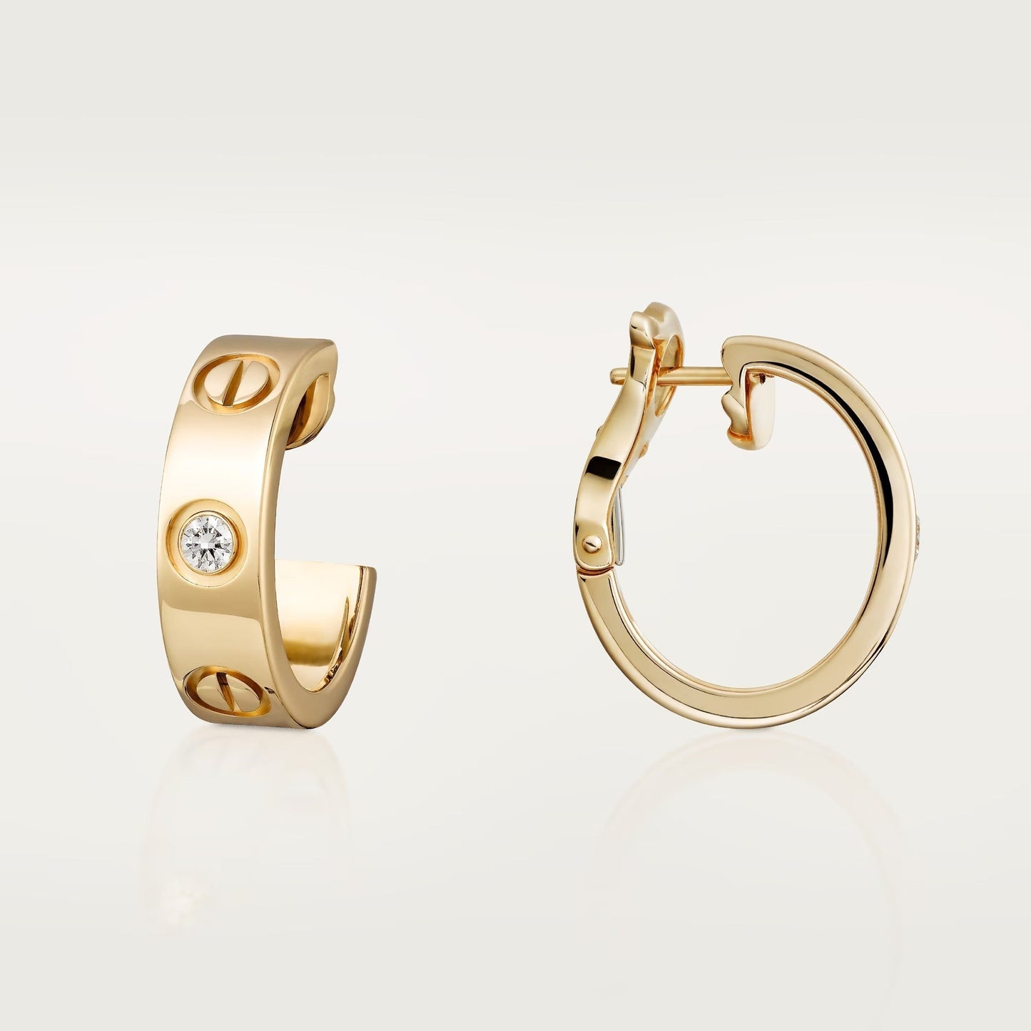 [Rose Tomorrow]LOVE EARRINGS 5.7MM 2 DIAMONDS
