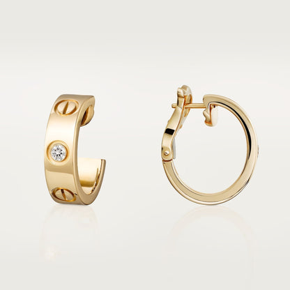 [Rose Tomorrow]LOVE EARRINGS 5.7MM 2 DIAMONDS