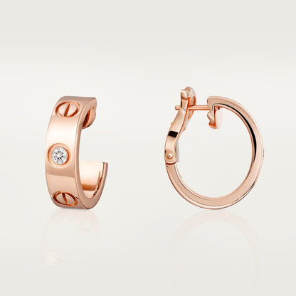 [Rose Tomorrow]LOVE EARRINGS 5.7MM 2 DIAMONDS