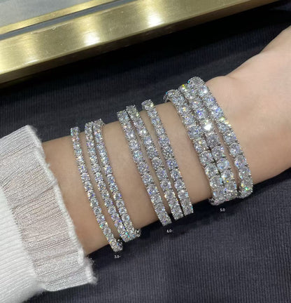 [Rose Tomorrow]TENNIS BRACELET WITH FULL DIAMOND SETTING