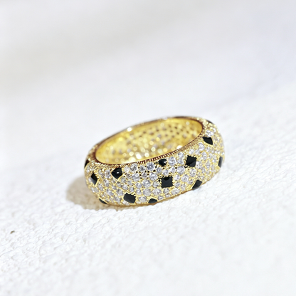 [Rose Tomorrow]PANTHERE SPOTTED FULL DIAMOND RING