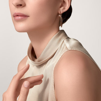 [Rose Tomorrow]JUSTE HALF DIAMOND LARGE EARRINGS