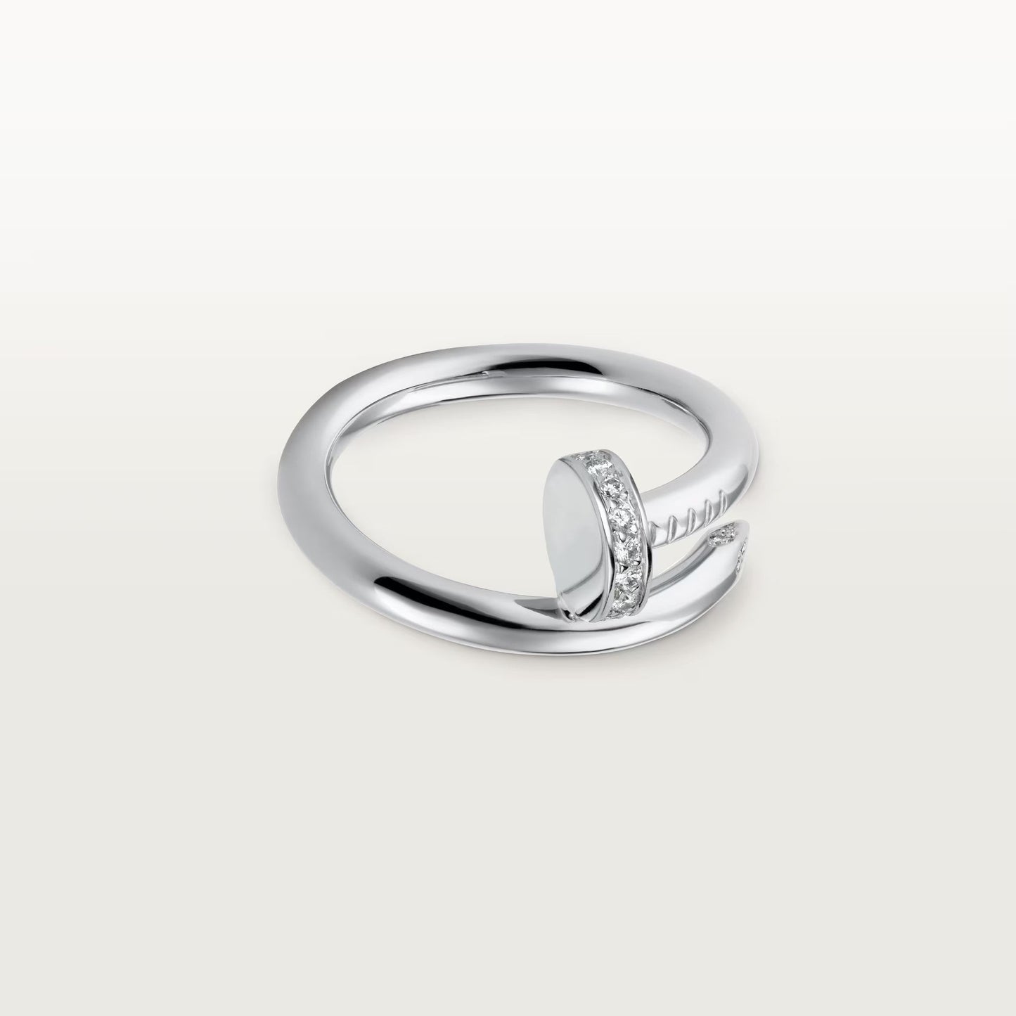 [Rose Tomorrow]JUSTE RING 2.6MM HALF DIAMOND